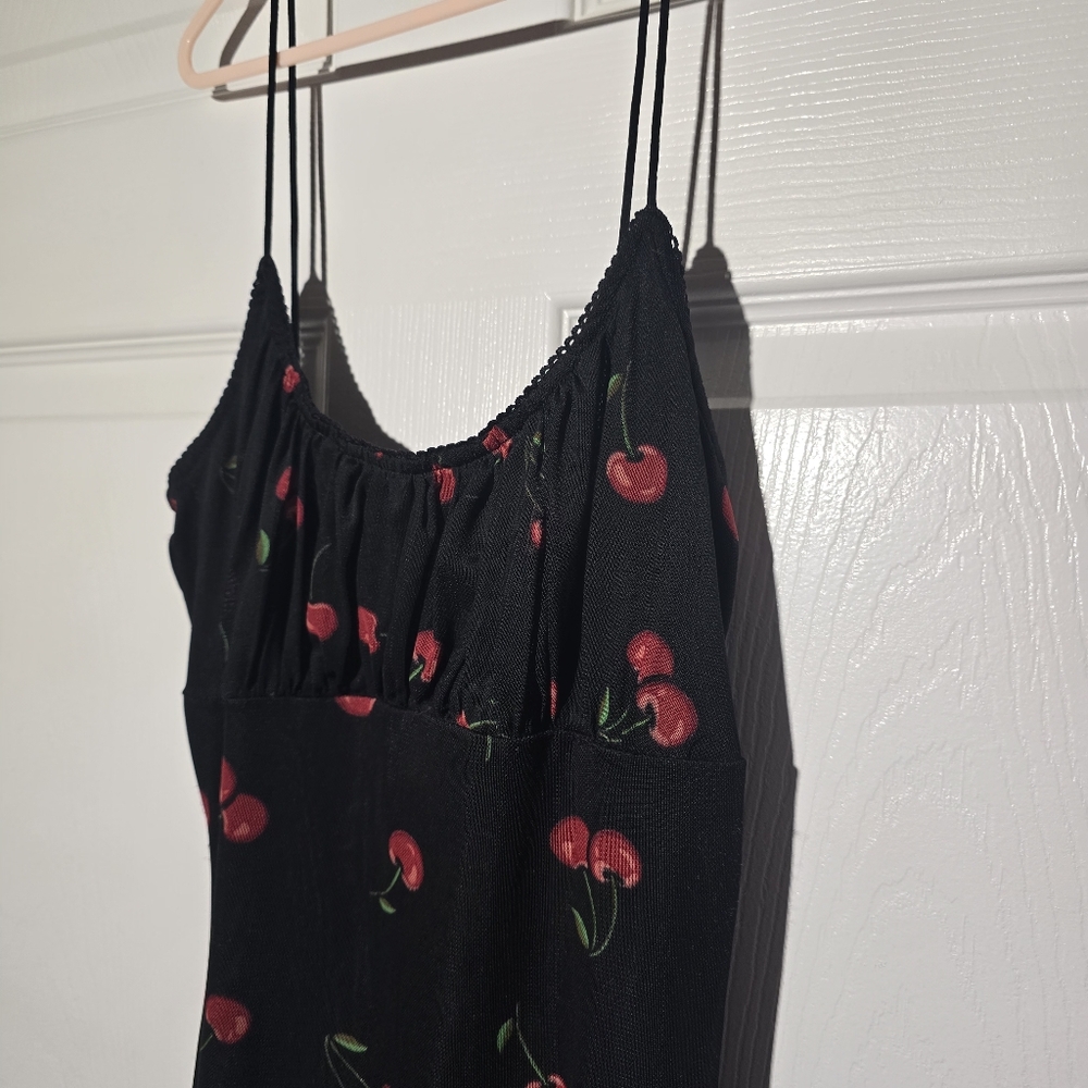 BEAR DANCE Y2K Cherry Print Minidress - Picture 4 of 6